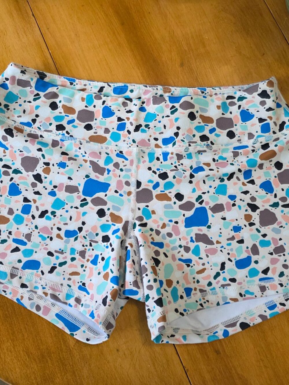 Born Primitive Terrazzo mosaic pattern athletic shorts
